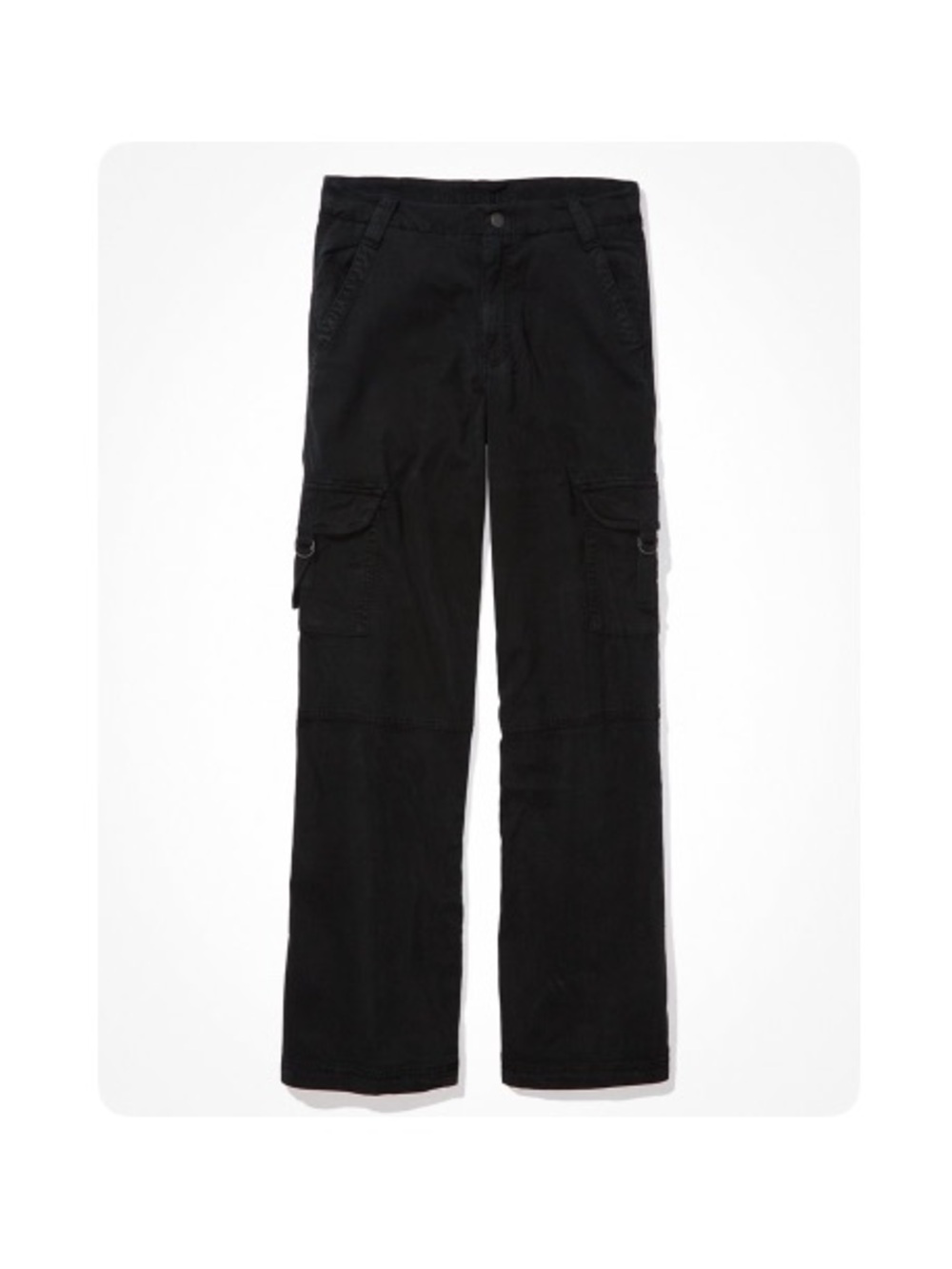AE American Eagle Dreamy Drape Stretch Super High-Waisted Cargo Baggy Wide
